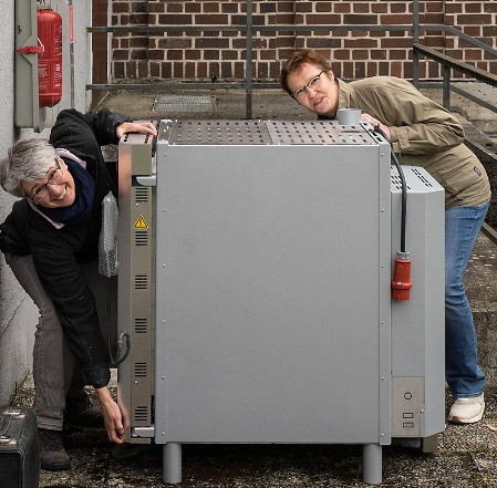 Neuer Brennofen Bild des neuen Brennofens